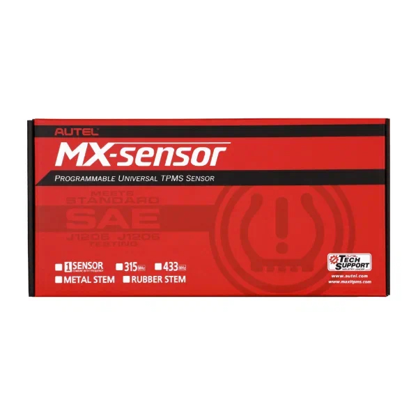 Датчик TPMS Autel MX-1 433МГц+315МГц, быстрофиксируемый, программируемый, универсальный, обрезиненный